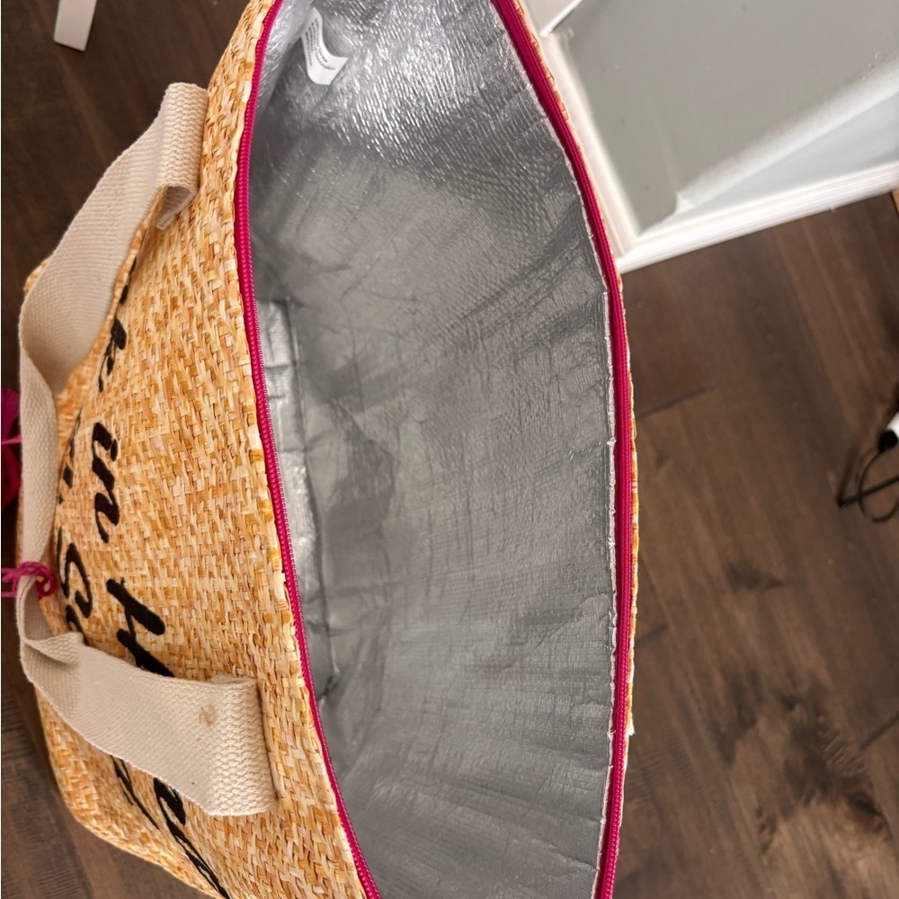 Woven Beach Tote with Fun Quote - Picture 3 of 6